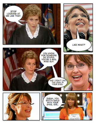 Illustration for article titled Comic Confrontations: Judge Judy Vs. Sarah Palin